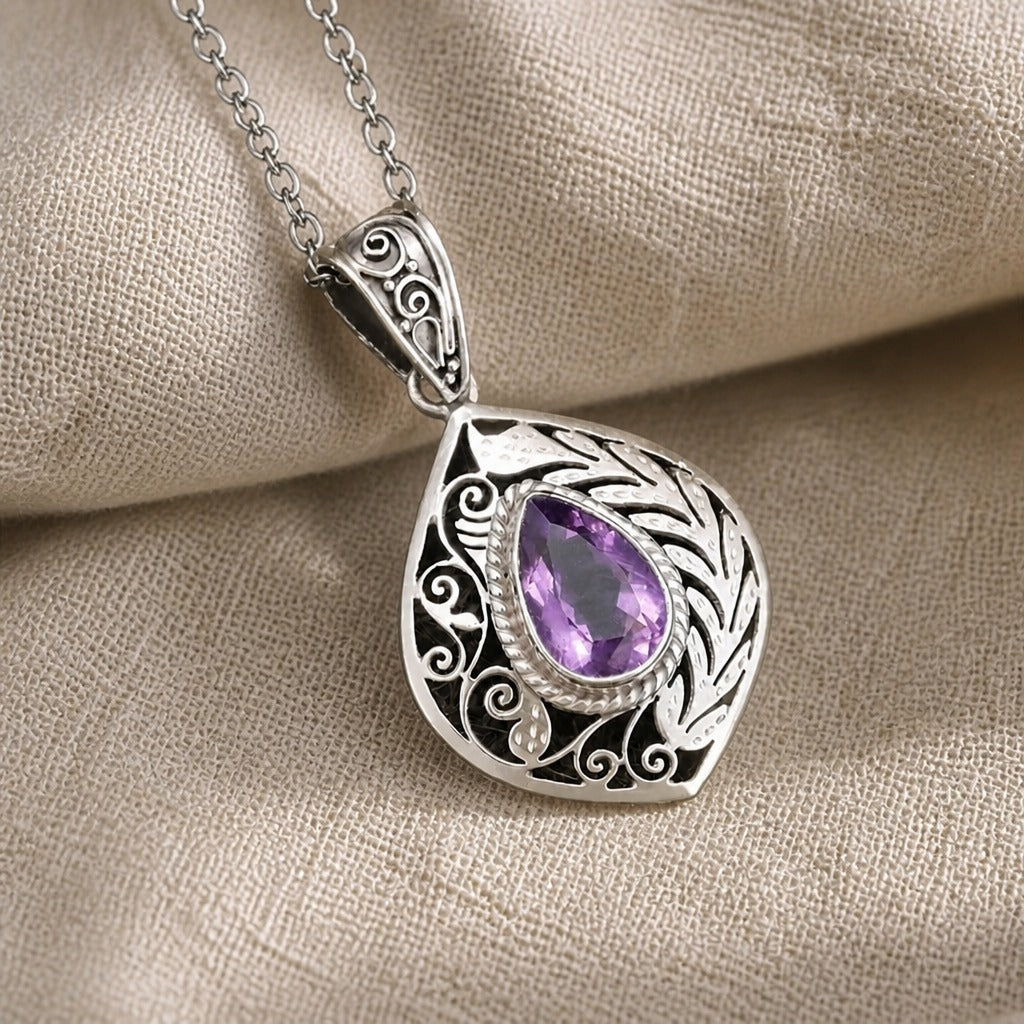 Imperial Amethyst Statement Necklace