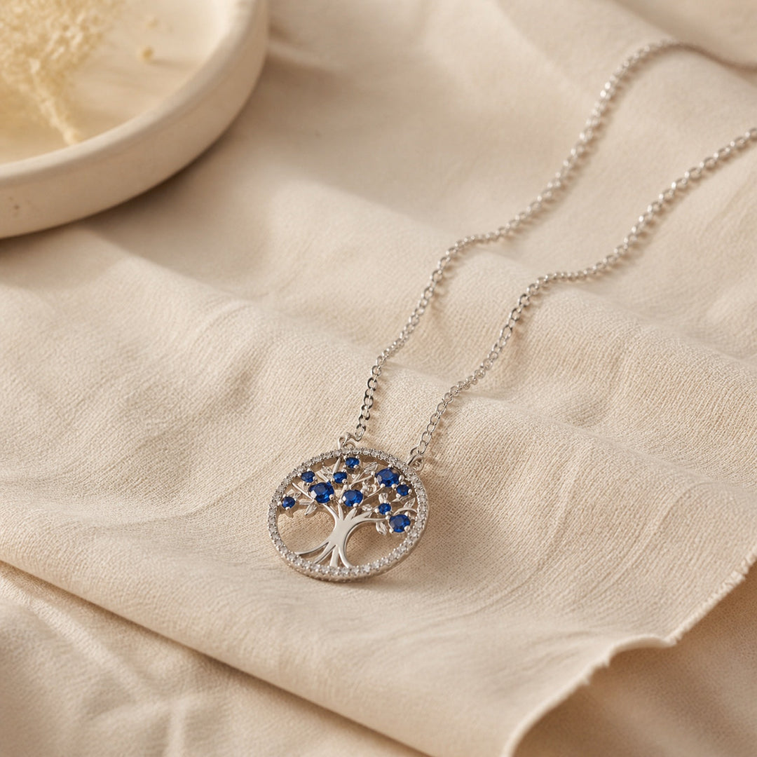Tree of Life Sapphire Necklace