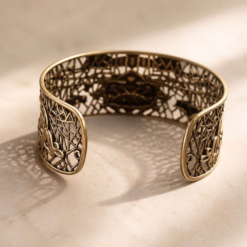 Sculpted Floral Heritage Bracelet