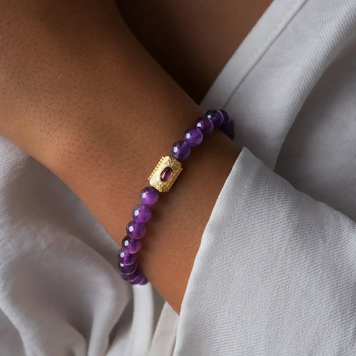 Tranquil Wisdom Amethyst Bracelet