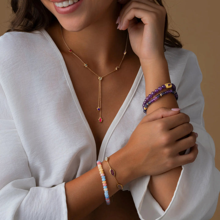 Tranquil Wisdom Amethyst Bracelet