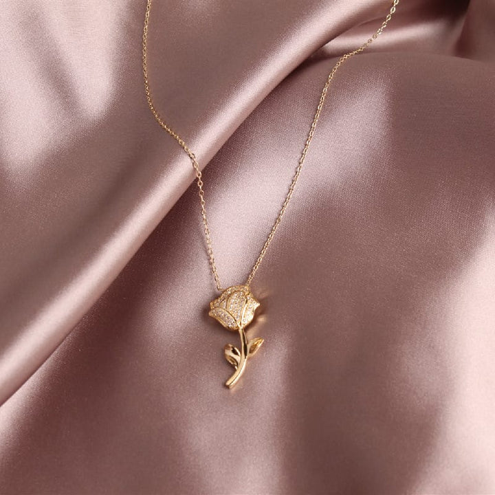 Eternal Floral Rose Necklace