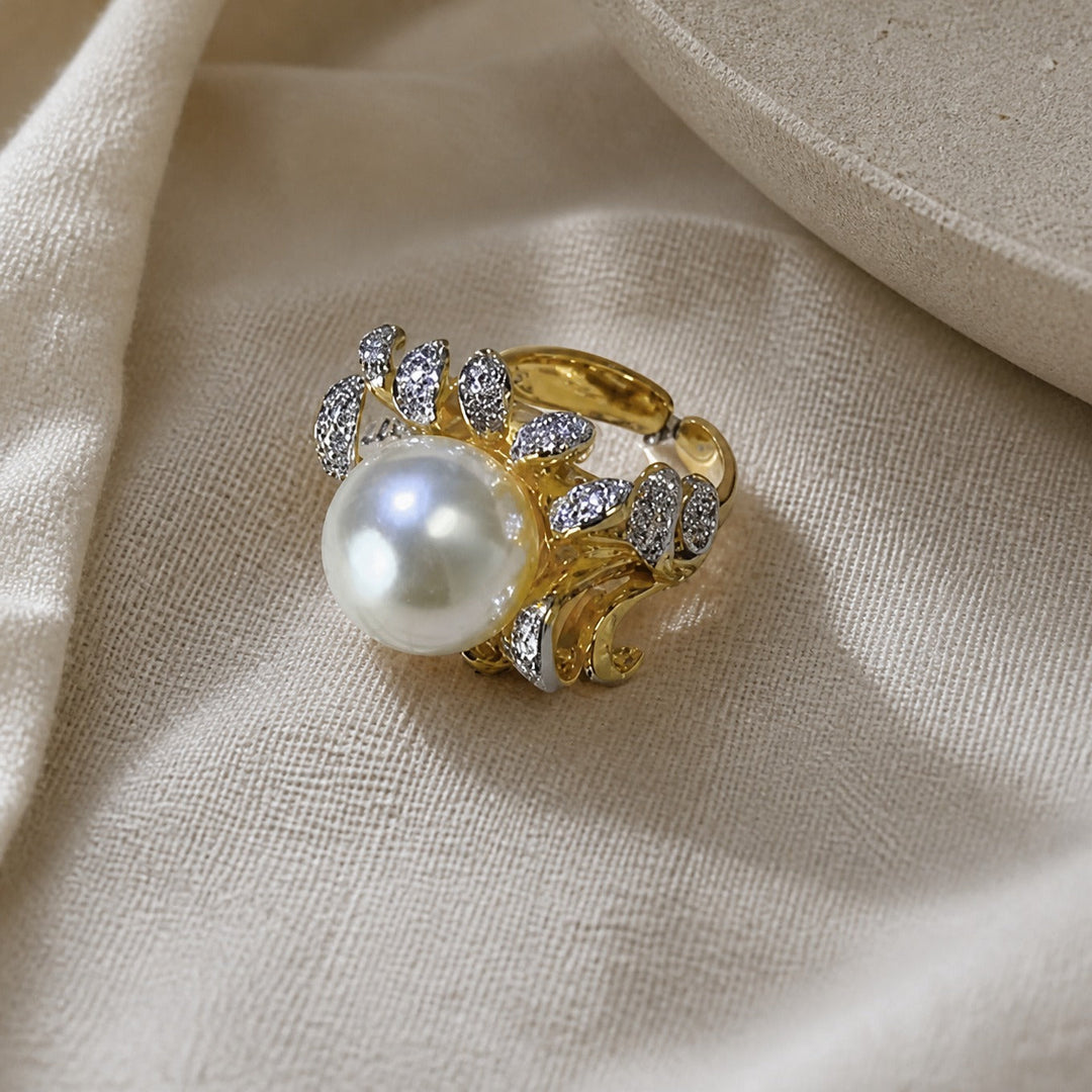 Champagne Gala Pearl Ring