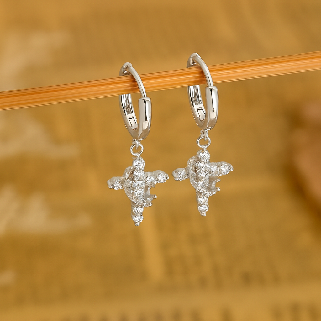 Cross &amp; Crown Earrings