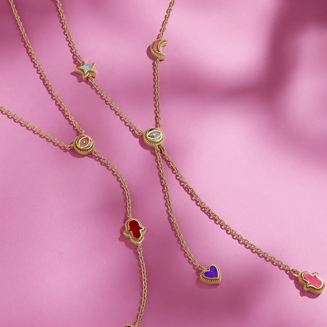 Starlit Serenity Multi-Symbol Necklace