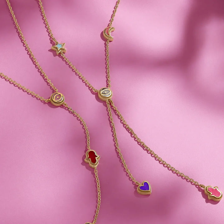 Starlit Serenity Multi-Symbol Necklace