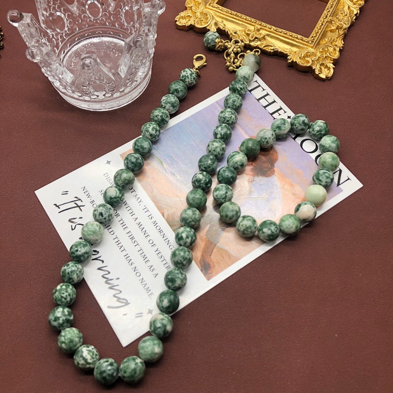 Natural Matte Sandstone Faith Rosary with Bronze Crucifix &amp; Our Lady