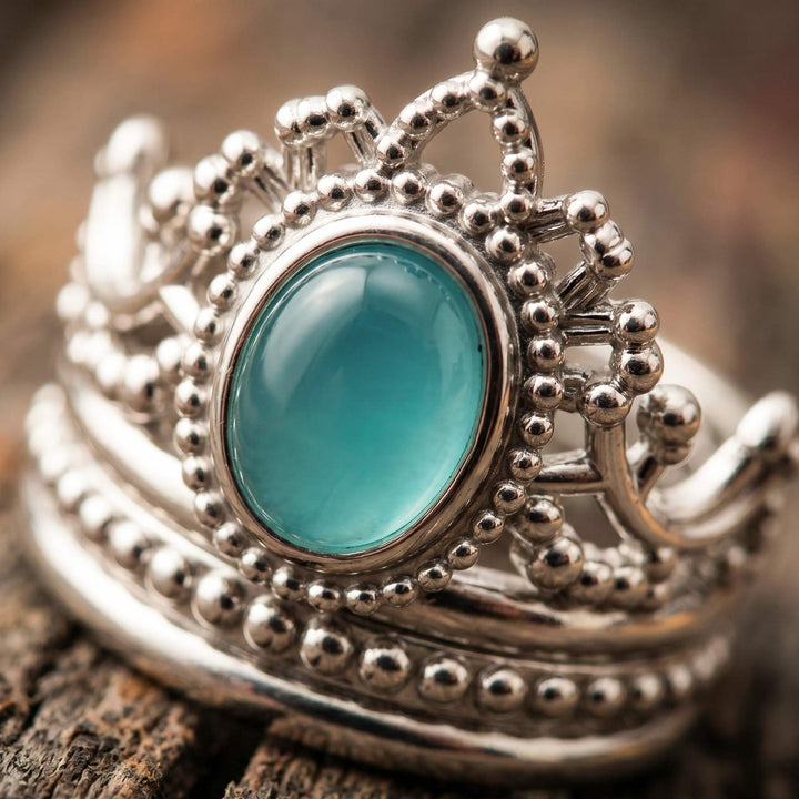 Dustland Crown Ring - Aquamarine
