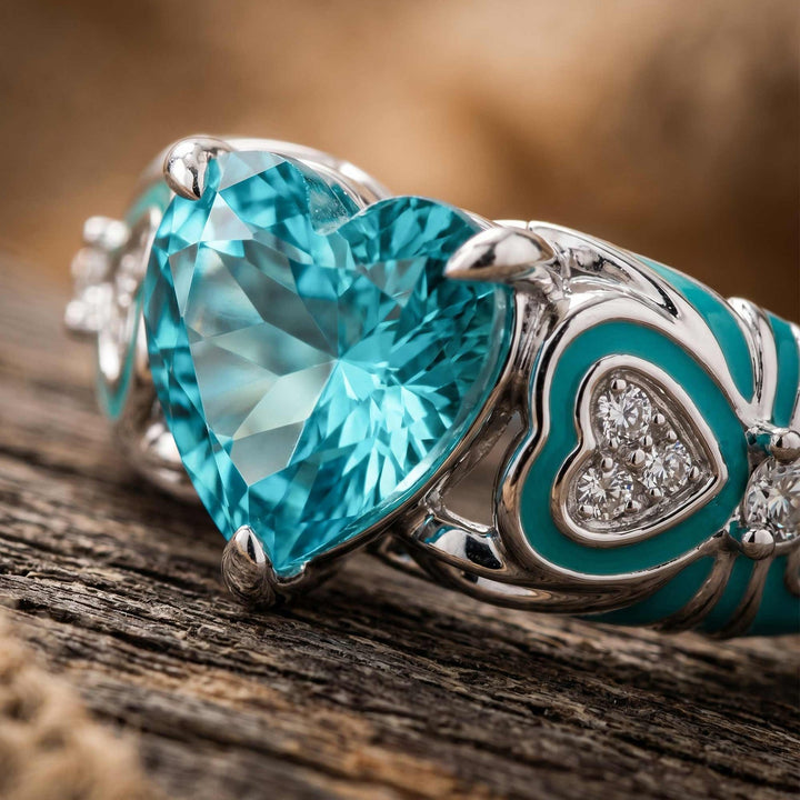 Loyal Heart Ring - Aquamarine