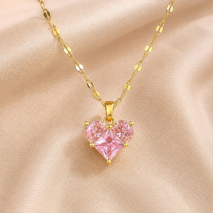 Radiant Heart Zirconia Necklace