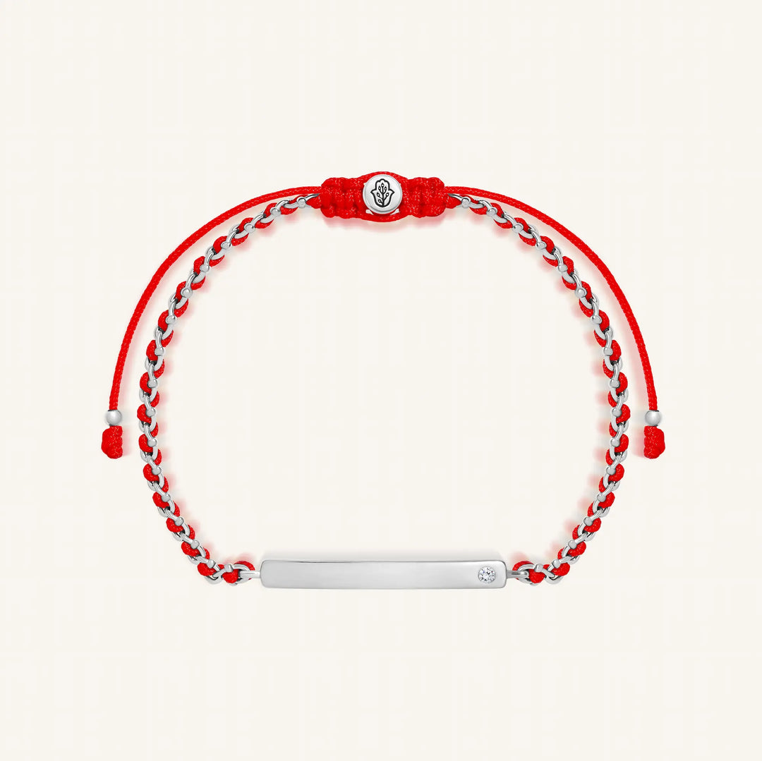 Personalized Intentions Red String Engravable Bracelet