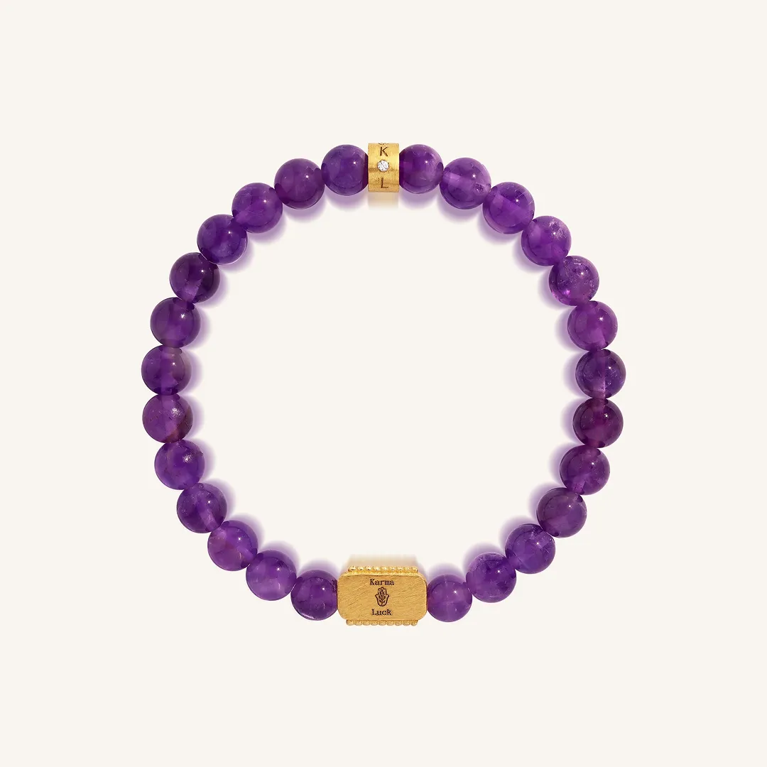 Tranquil Wisdom Amethyst Bracelet