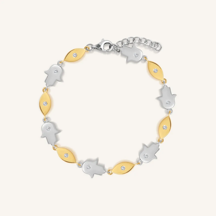 Fortune Alignment Evil Eye &amp; Hamsa Bracelet