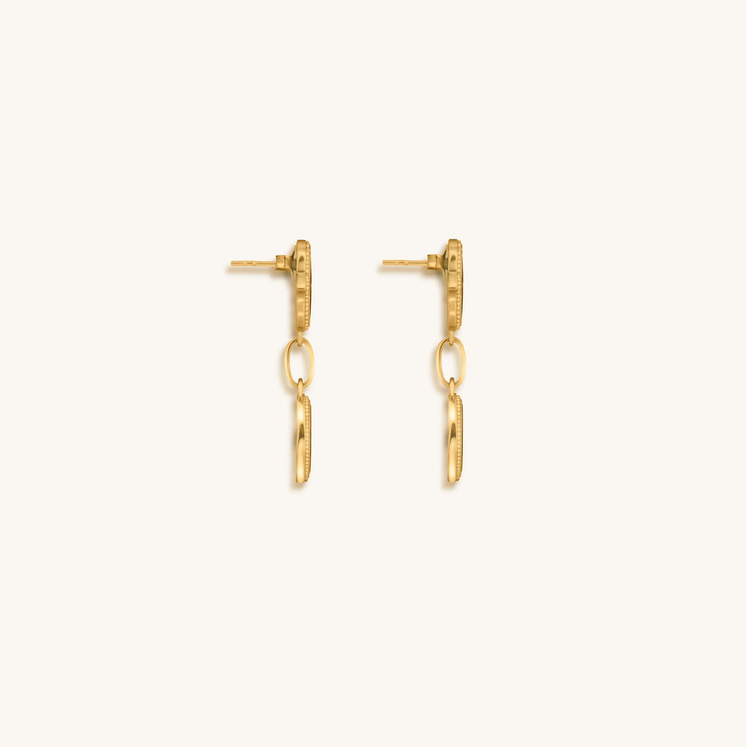 Dreams Secured Tiger’s Eye &amp; Malachite Hamsa &amp; Evil Eye Earrings