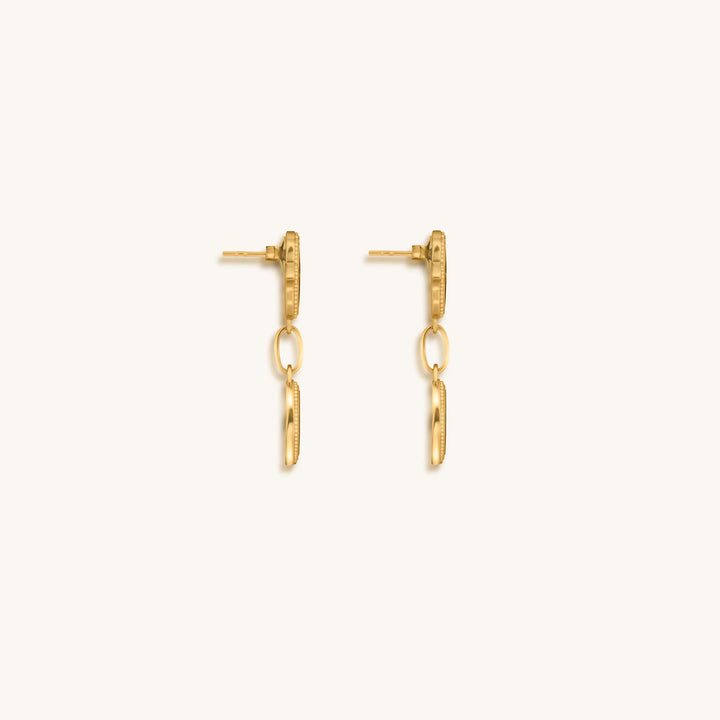 Dreams Secured Tiger’s Eye &amp; Malachite Hamsa &amp; Evil Eye Earrings