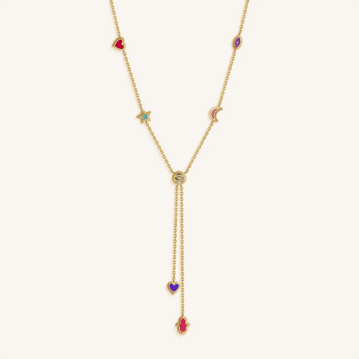Starlit Serenity Multi-Symbol Necklace