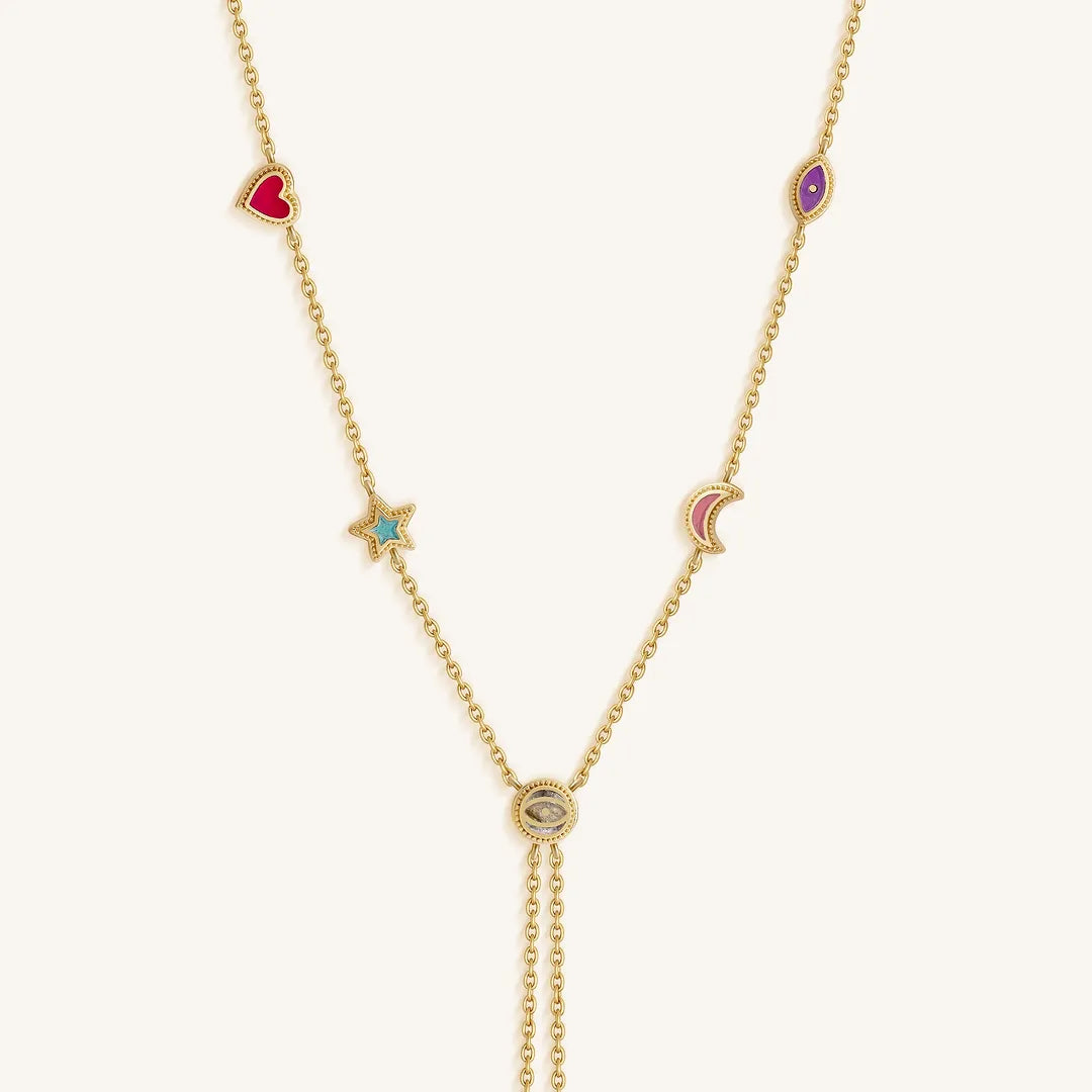 Starlit Serenity Multi-Symbol Necklace
