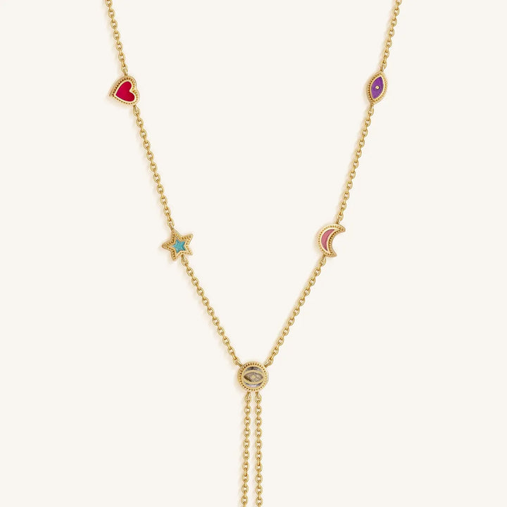 Starlit Serenity Multi-Symbol Necklace
