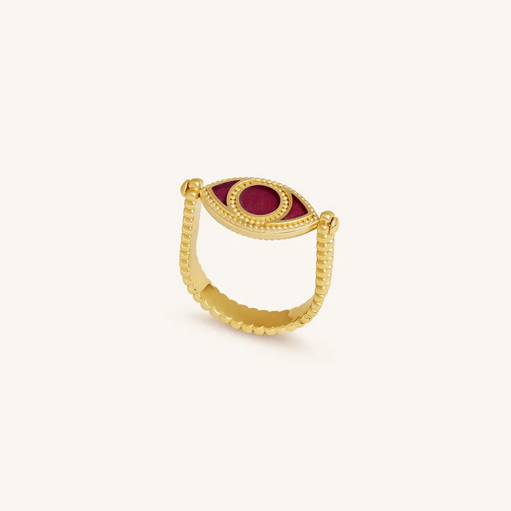 Balance Within Evil Eye Ring