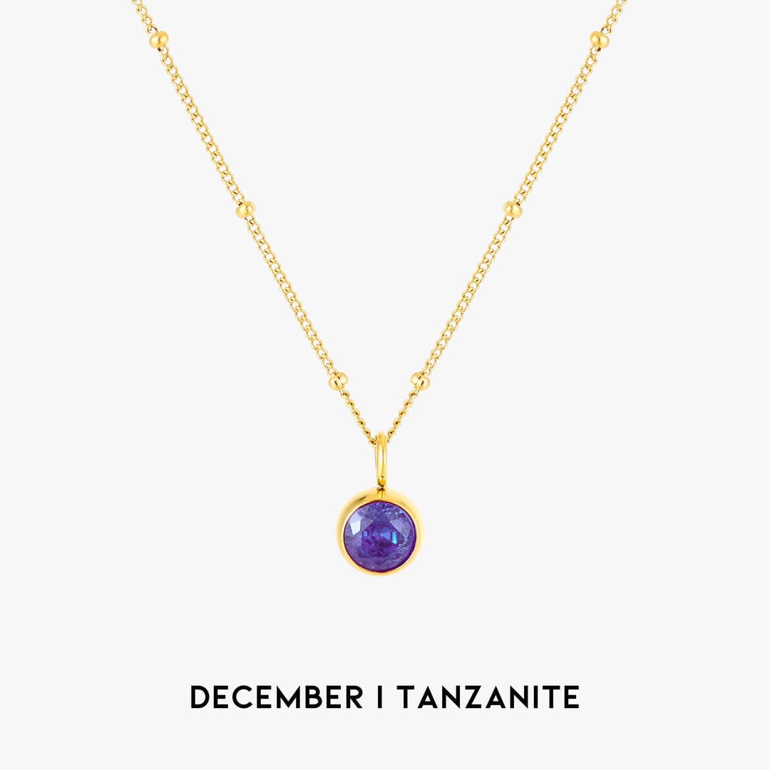 Luminous Circle Gemstone Necklace