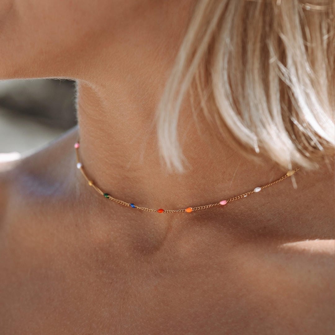 Tropical Aloha Multicolor Choker