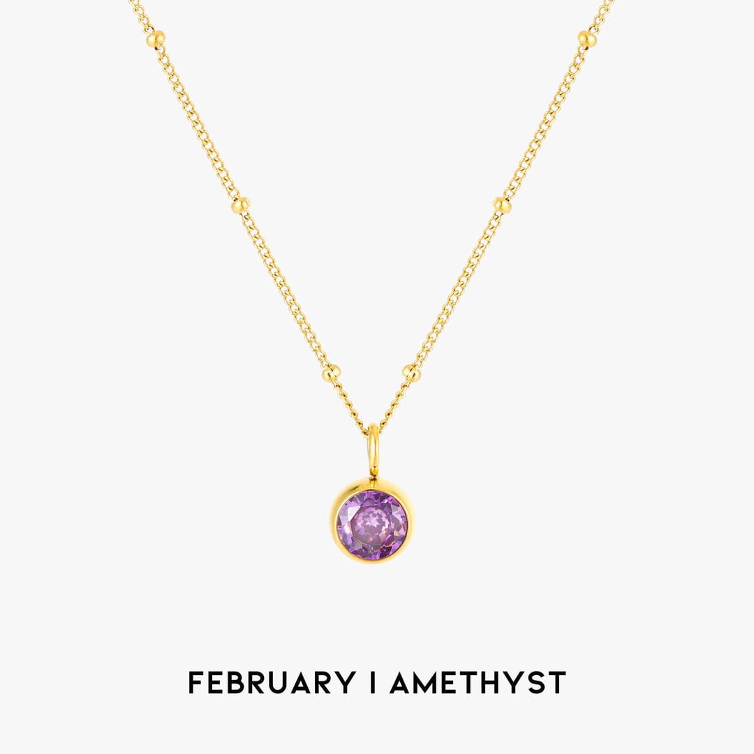 Luminous Circle Gemstone Necklace