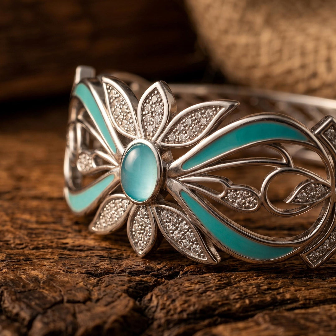 Frontier Whirlwind Bracelet - Aquamarine