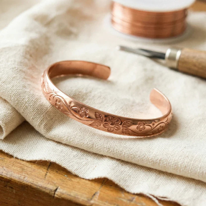 Heritage Blossom Copper Bracelet