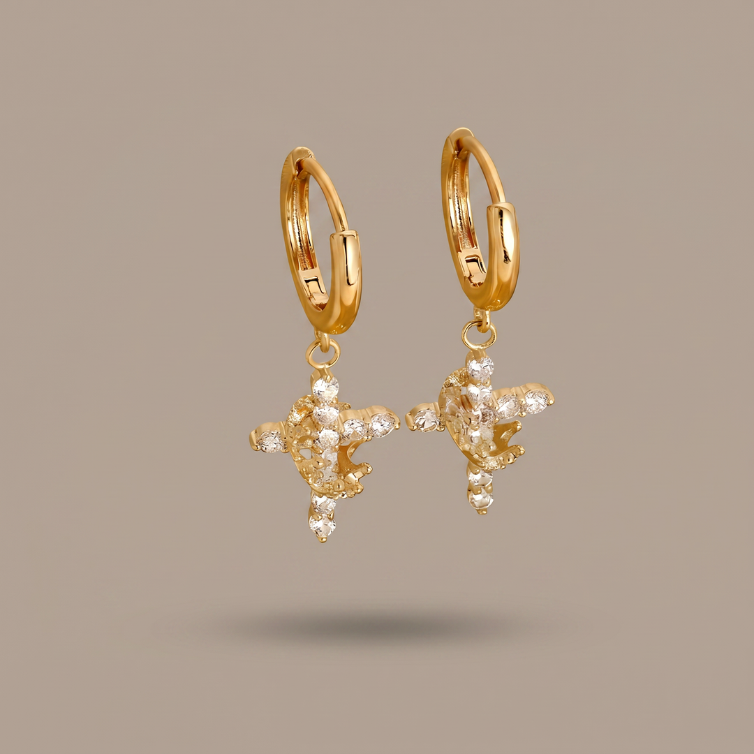 Cross &amp; Crown Earrings