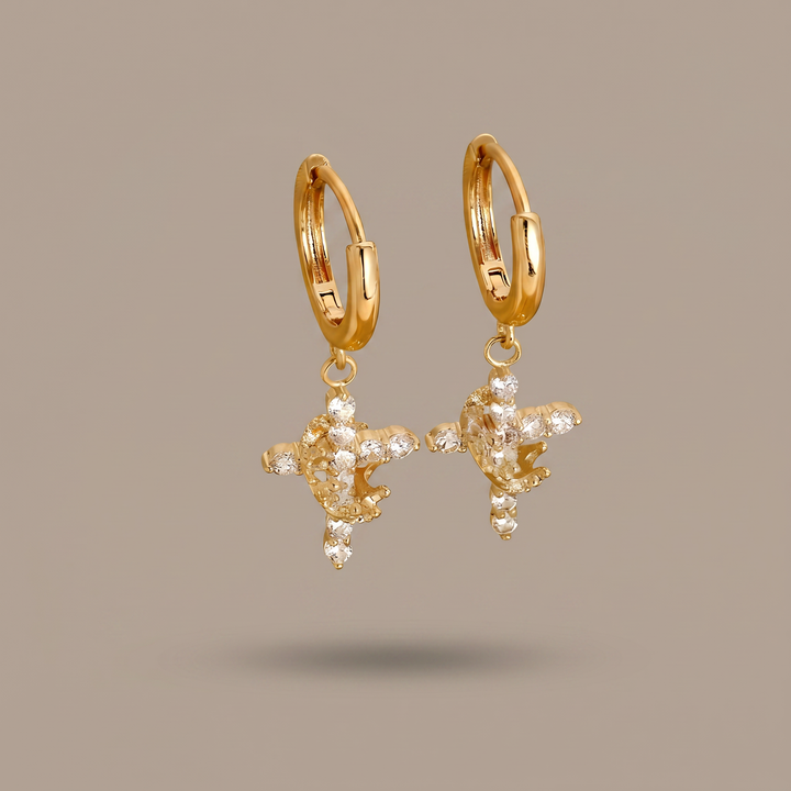 Cross &amp; Crown Earrings