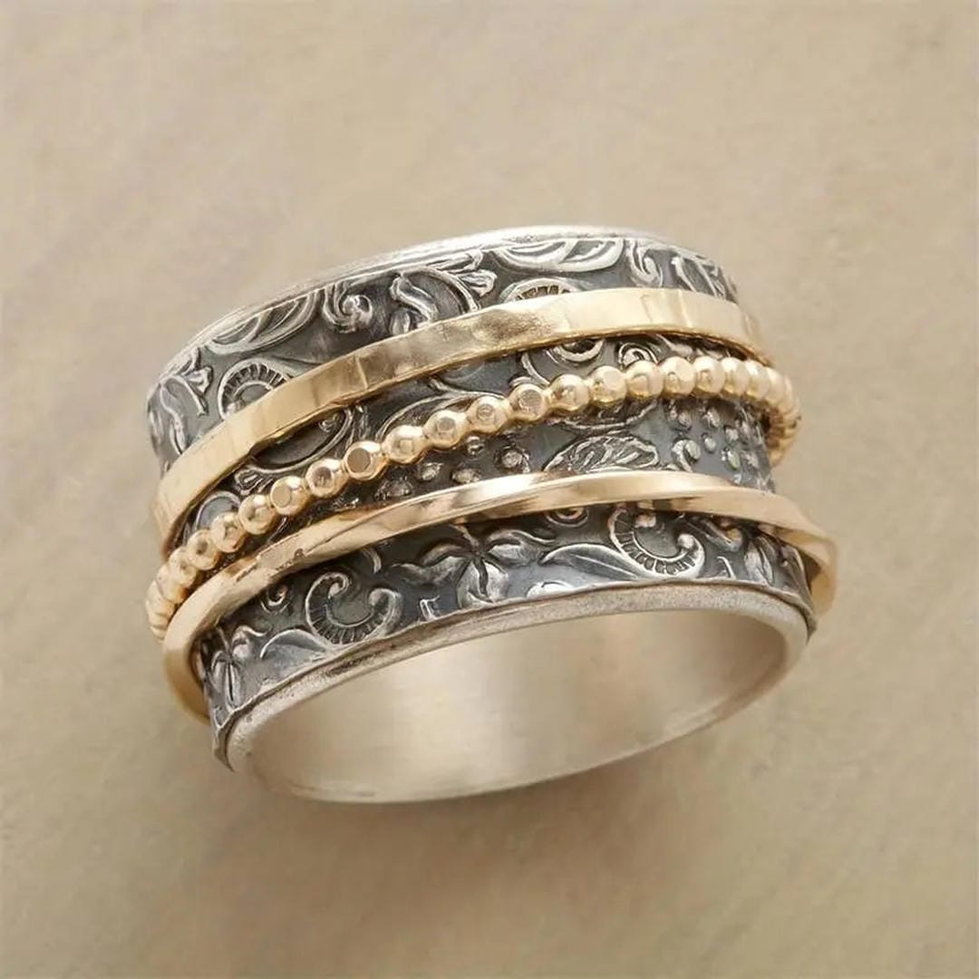 Vintage Gold &amp; Silver Antique Ring