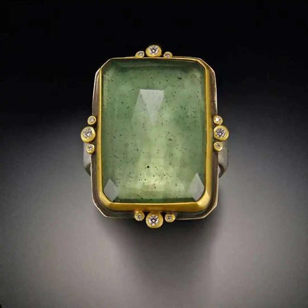 Vintage Green Gold Ring