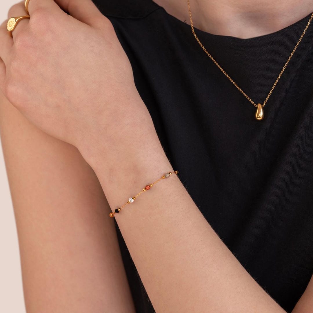Serene Balance Colored Gemstone Bracelet
