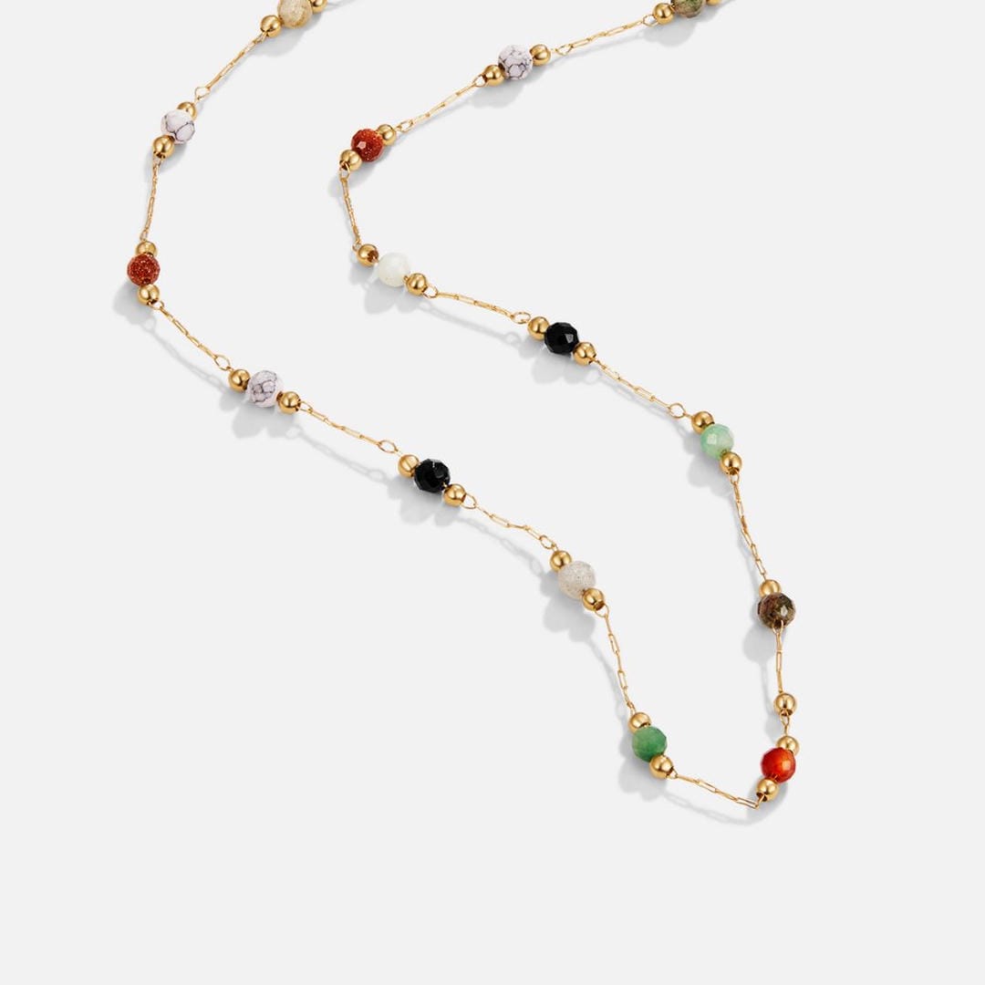 Aria Colorful Gemstone Necklace