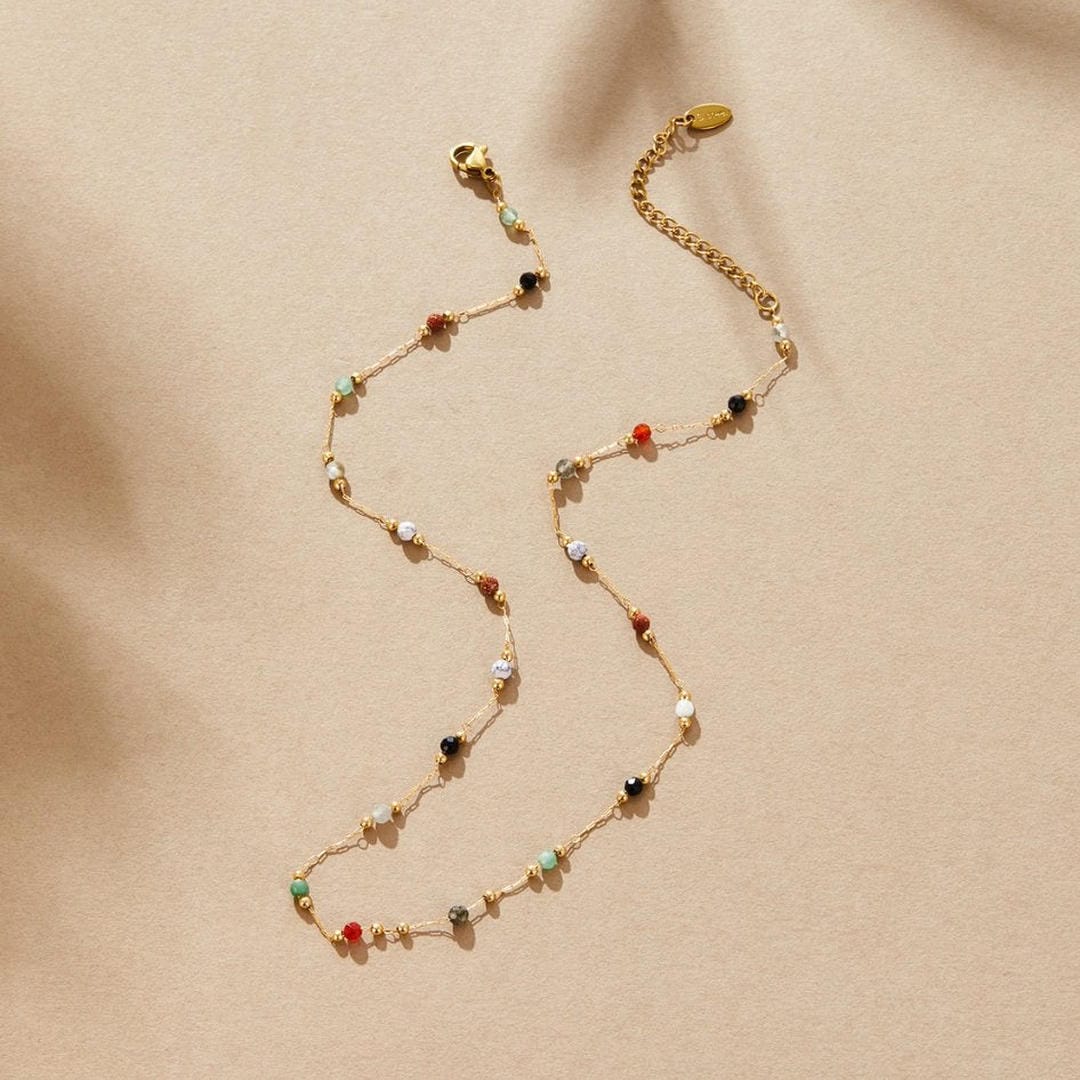 Aria Colorful Gemstone Necklace