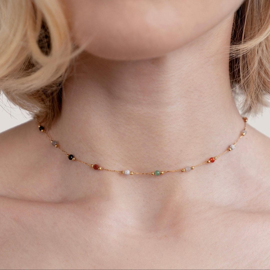 Aria Colorful Gemstone Necklace