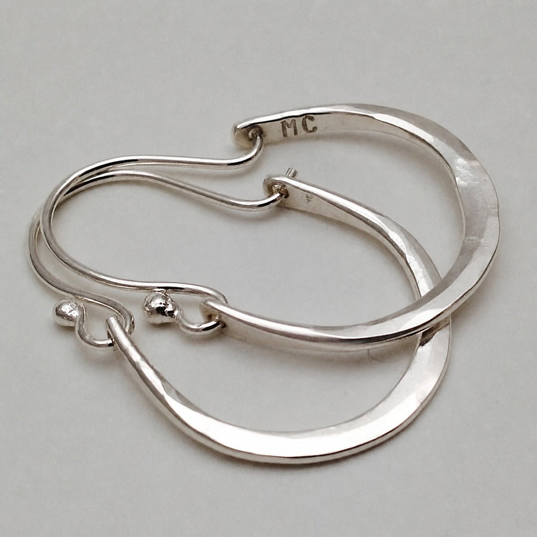 Minimal Silver Hoop Earrings