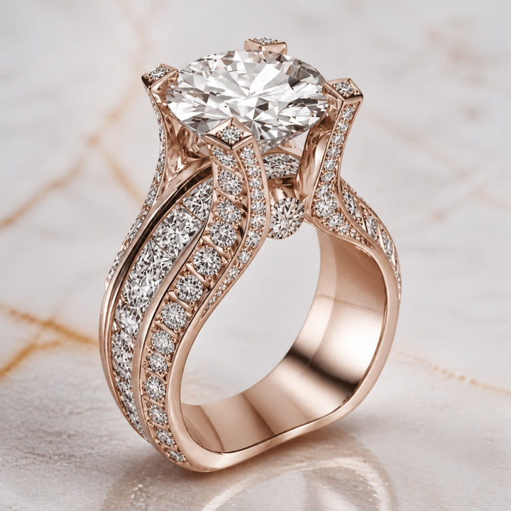 Crystal Luxe Statement Ring