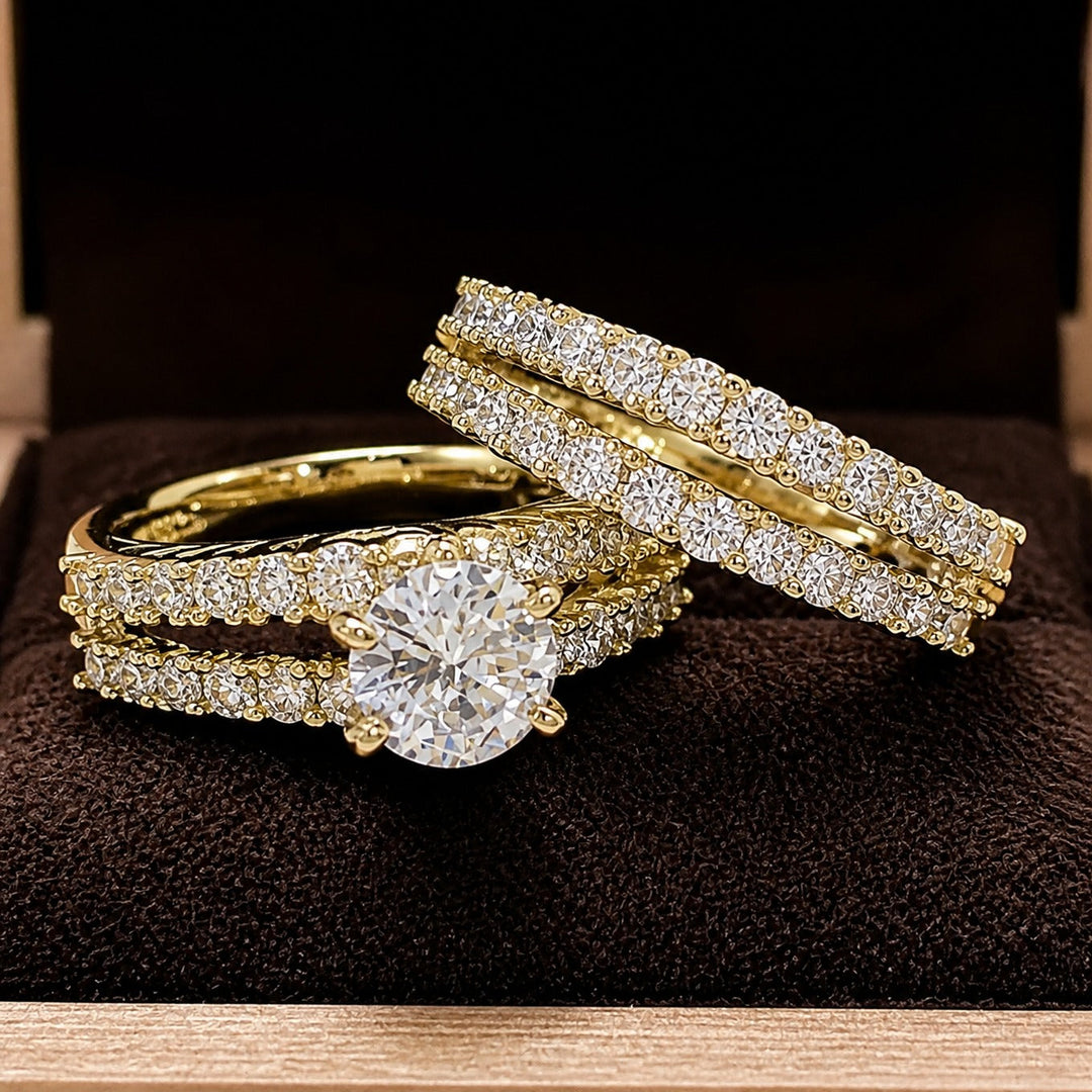 Eternal Radiance Diamond Ring Set