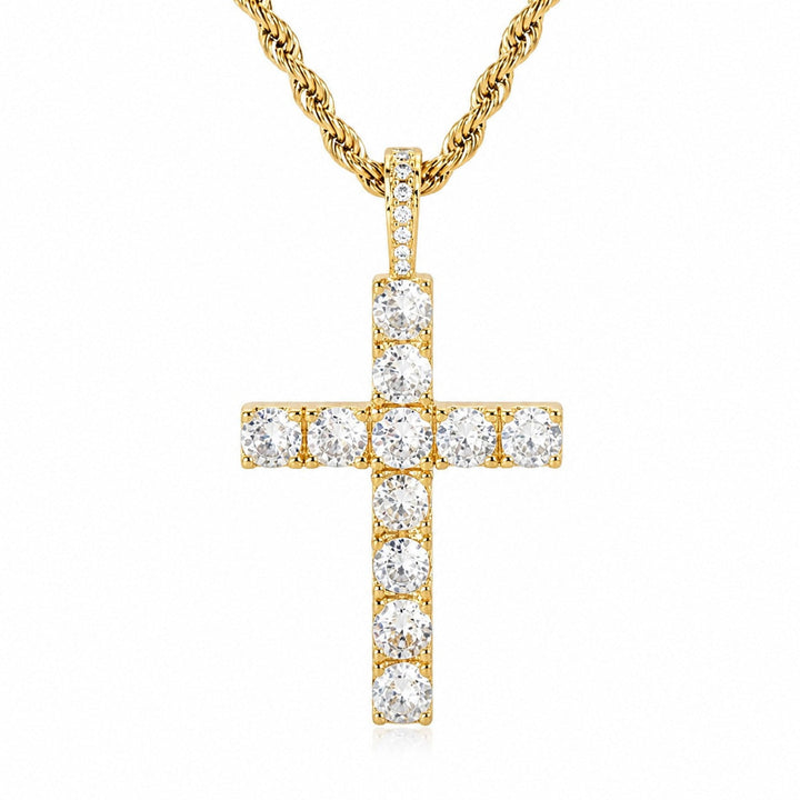 Classic Diamond Cross Necklace