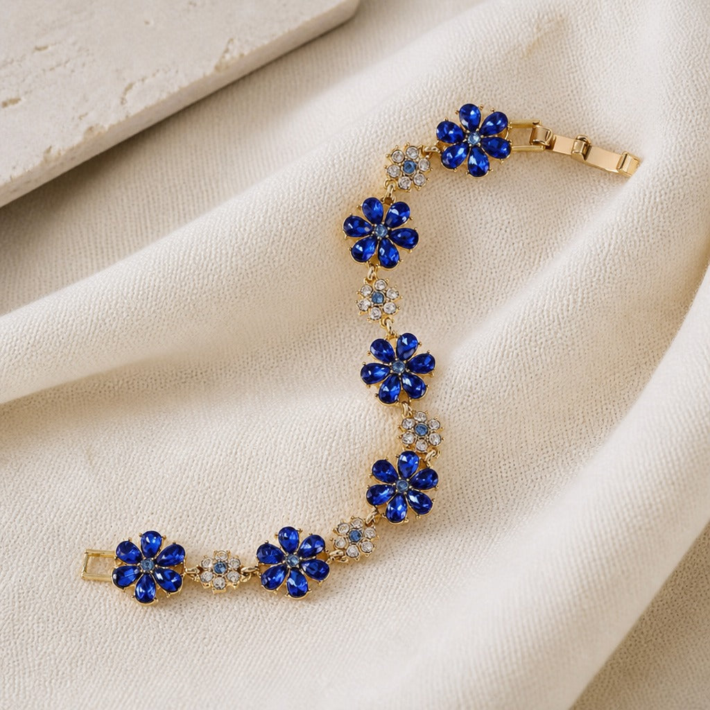 Floral Bloom Zirconia Bracelet