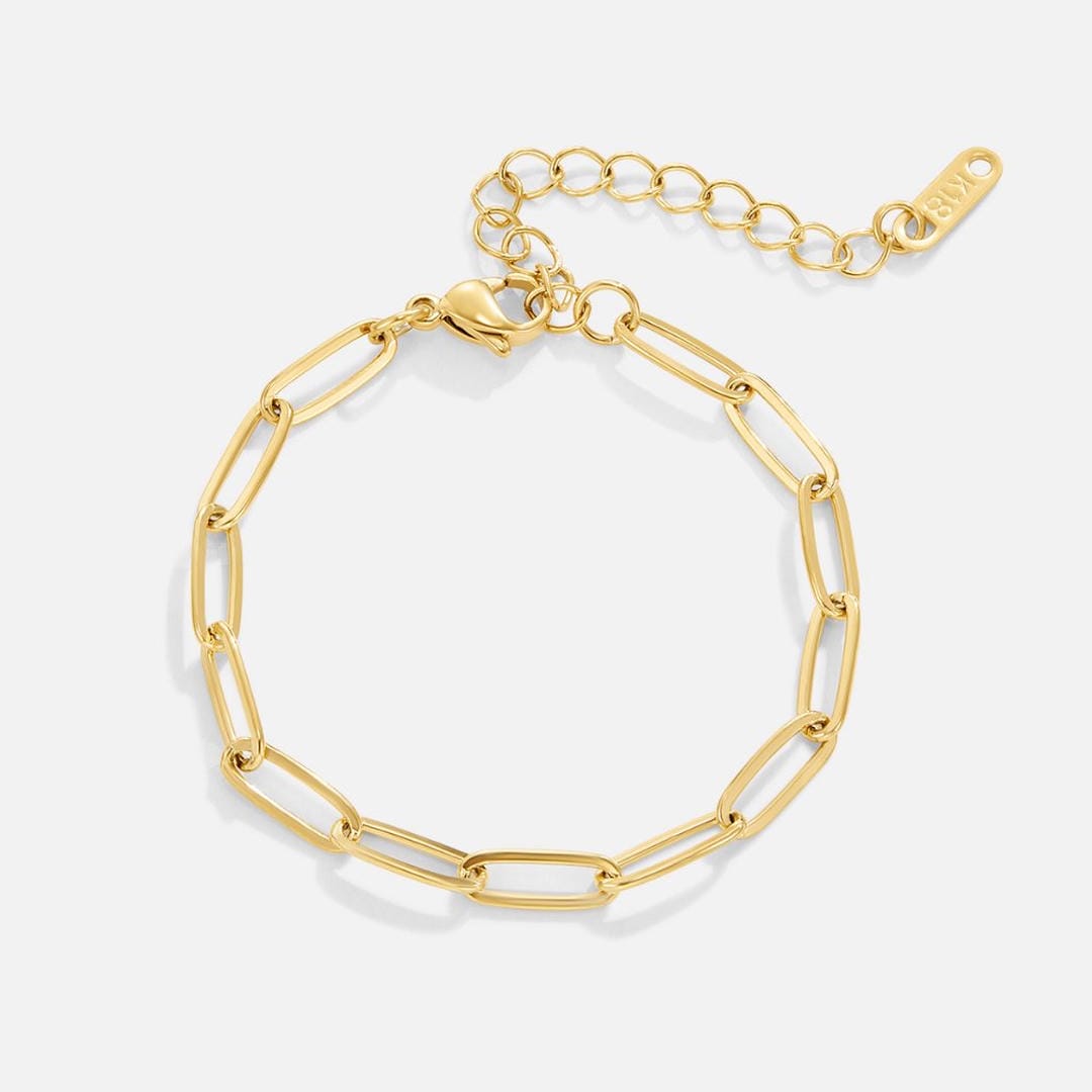 Modern Link Gold Bracelet