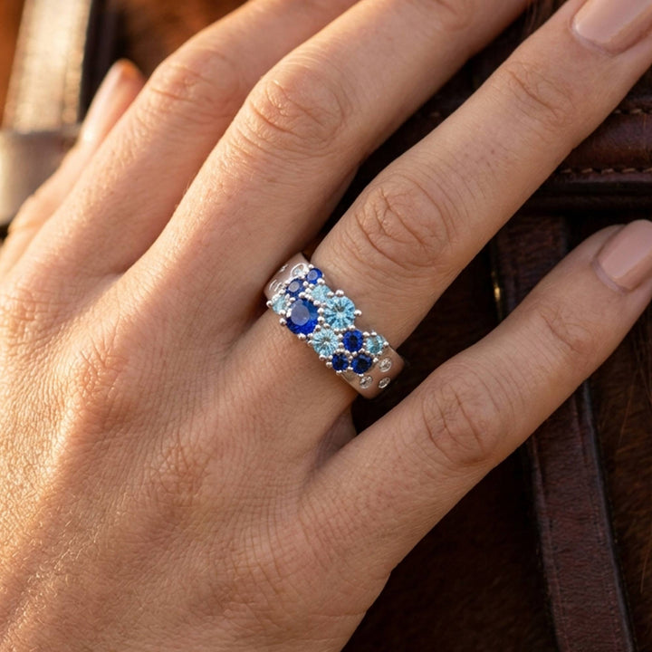 Reef Reverie Ring - Sapphire ＆ Aquamarine