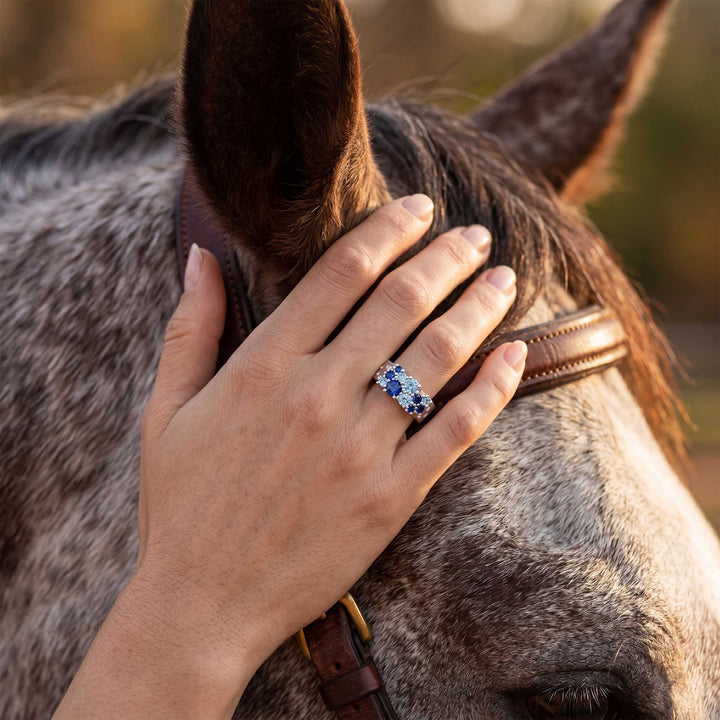 Reef Reverie Ring - Sapphire ＆ Aquamarine