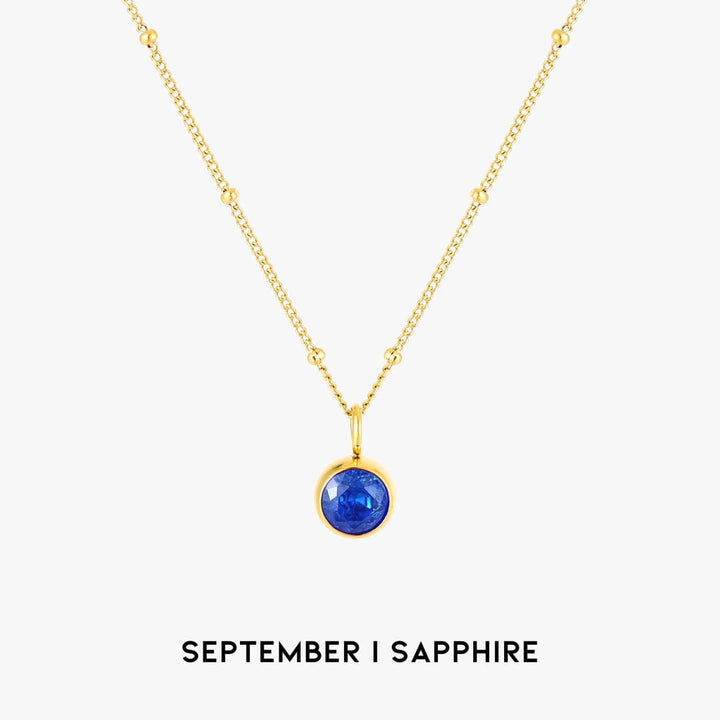 Luminous Circle Gemstone Necklace