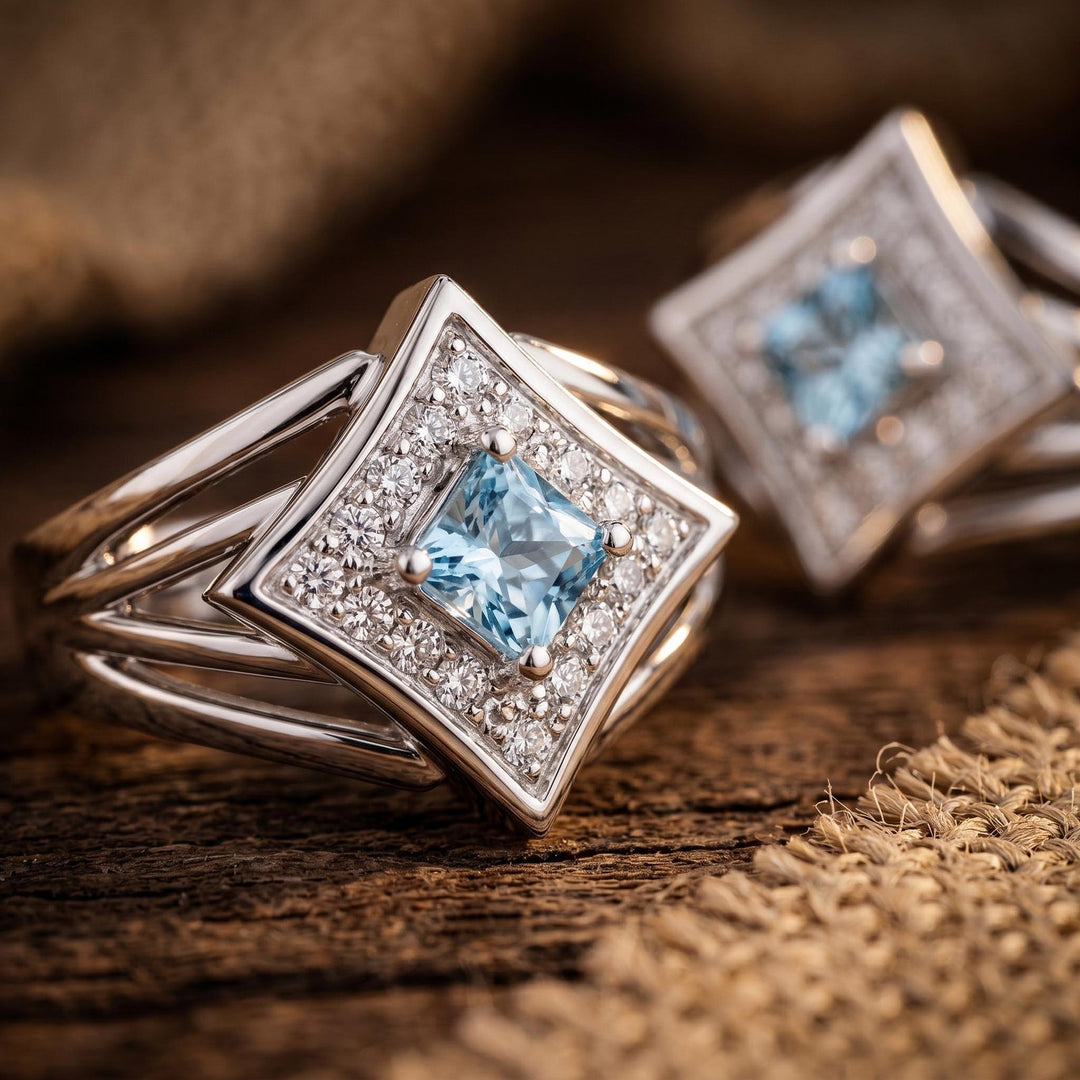 Soulful Waters Earrings - Aquamarine