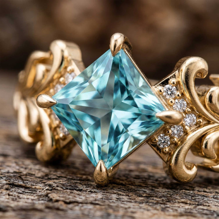 Sunspire Glow Ring - Aquamarine