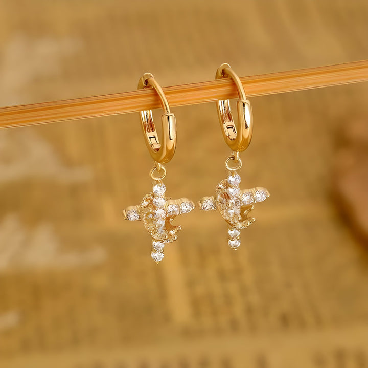 Cross &amp; Crown Earrings